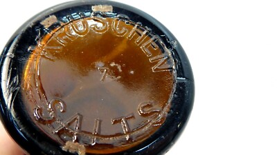 Vintage Amber Jar Kruschen Salts Bottle Chemist Store Ebay