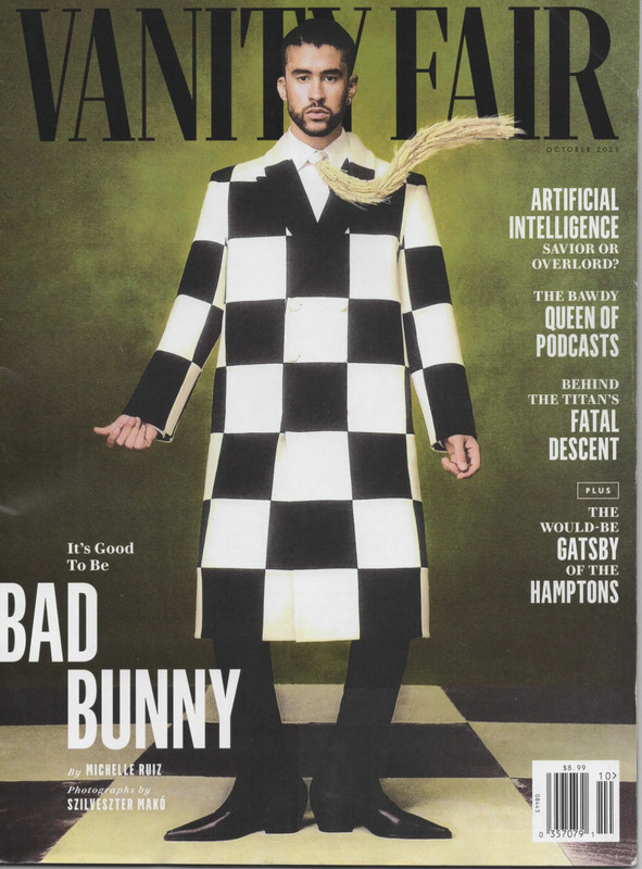 Vanity Fair Bad Bunny Artificial Intelligence AI Alex Cooper Scorsese Oct 2023