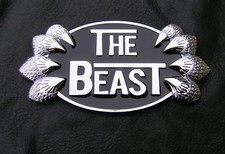 UK ~ THE BEAST 70mm METAL CAR BADGE Emblem UNIQUE suit CHRYSLER Replacement 300C