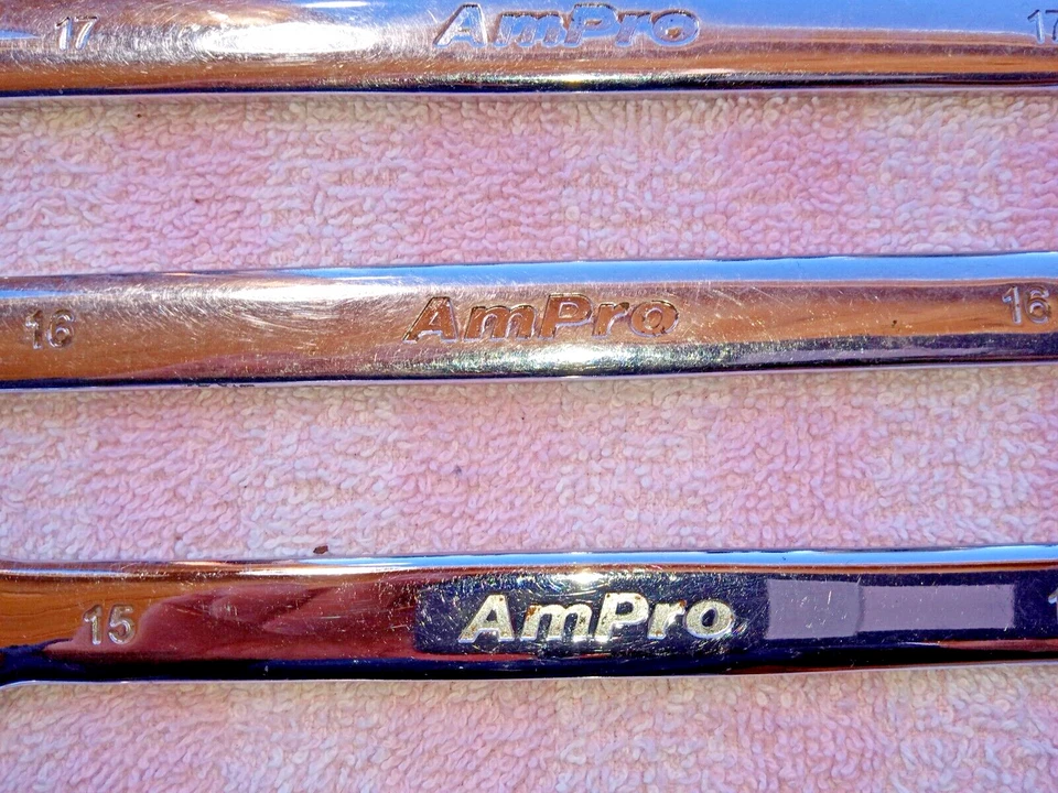 JUEGO DE LLAVES COMBINADAS AMPRO MÉTRICAS ¡BARATAS! 7 PIEZAS 10 12 14 15 16 17 18mm ahorra$ Foto 2 de 4