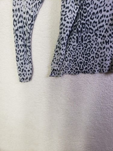 H M Women Sweater Large Gray Animal Print Viscose Blend Long Sleeve Casual Fit - Picture 13 of 17