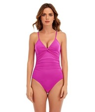 Lucky Brand L73315 Spring Romantic Woman's One-Piece Swimsuit Size M