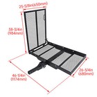 Foldable Electric-Wheelchair Hitch Carrier Mobility Scooter Rack Loading Ramp