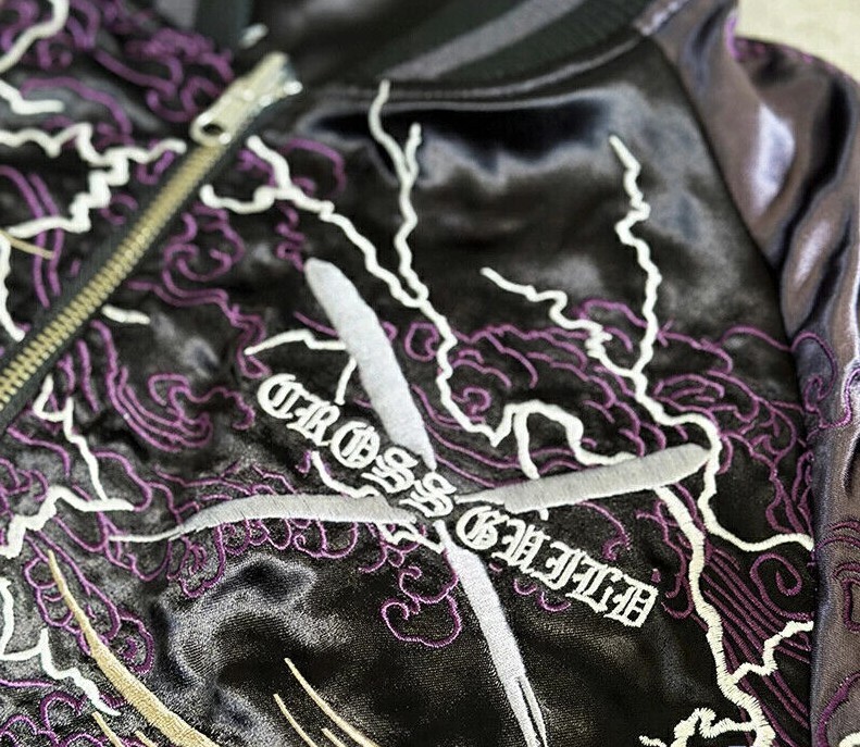 Sukajan ONE PIECE Cross Guild Reversible 242007 Embroidery Jacket