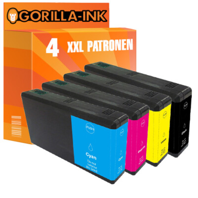 4 Patronen XXL für Epson Workforce Pro GI7891-7894 WF-5620 DWF WF-5690 DWF