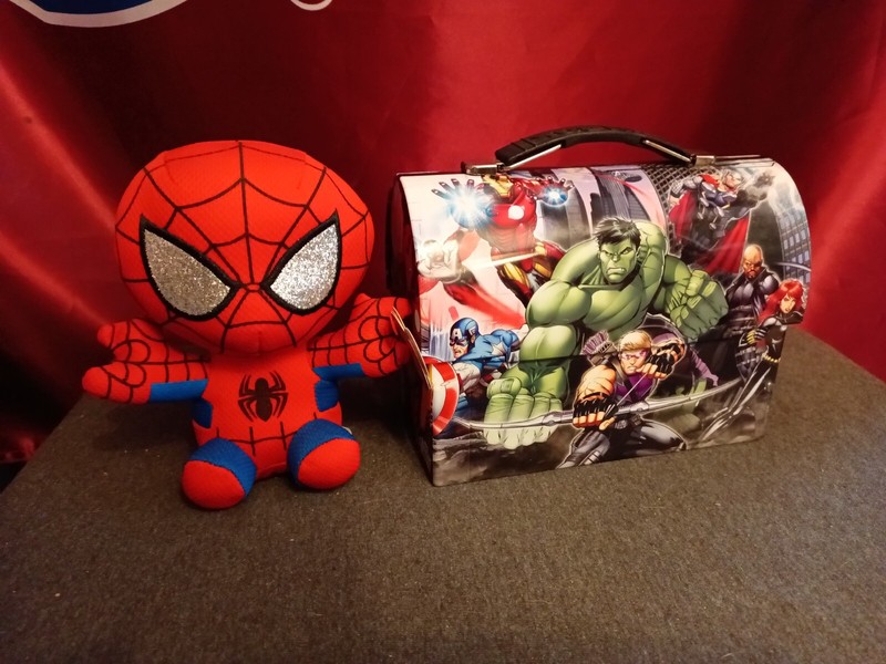 Marvel Comics Ty Spiderman and Avengers Metal Lunchbox Duo