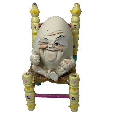 Vtg 1997 Allyson Nagel Egbert Humpty Dumpty Egg Statue Figure Sitting ...