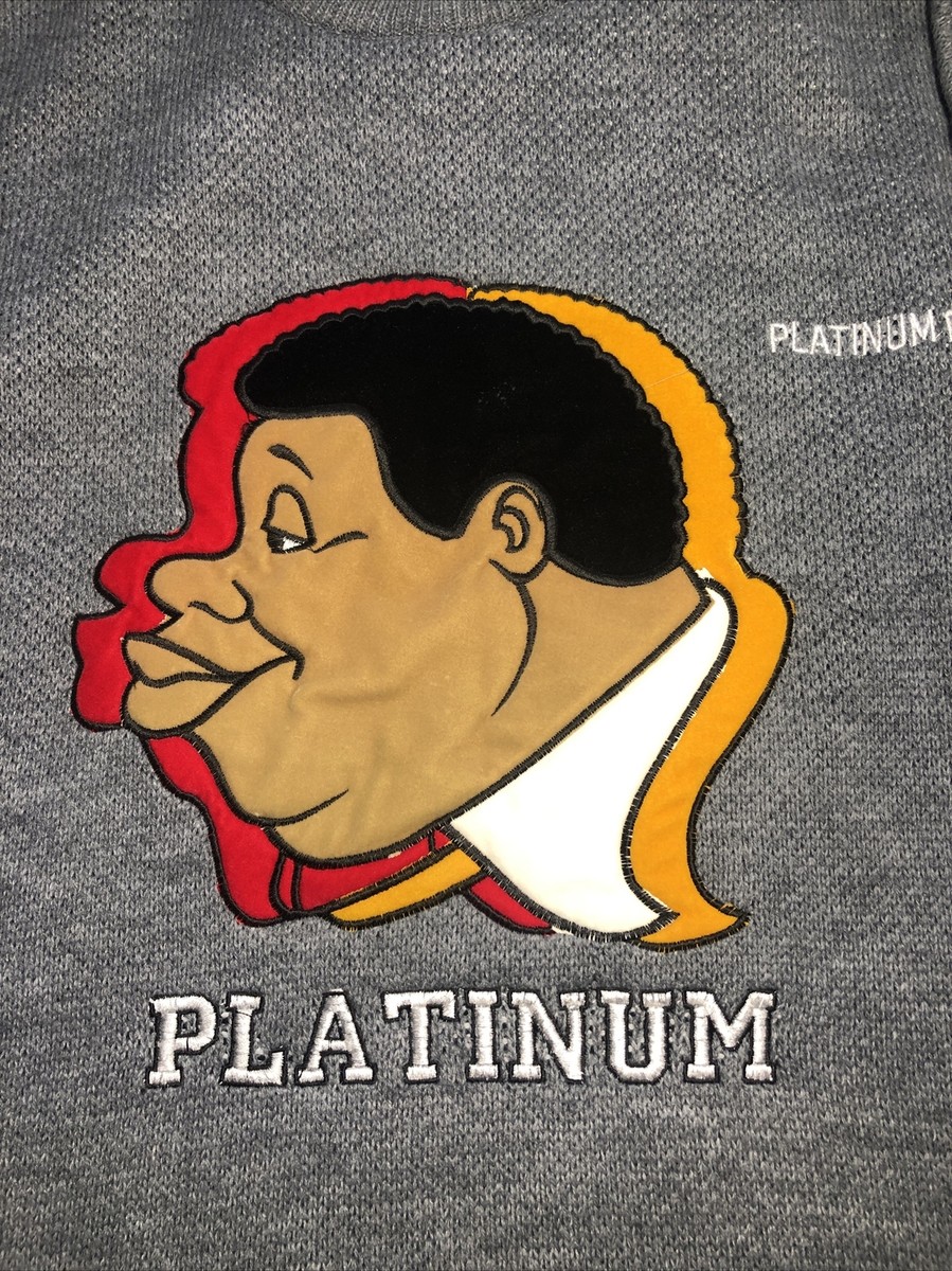 Vintage Fubu Platinum Fat Albert Big Face Sweater Size XL