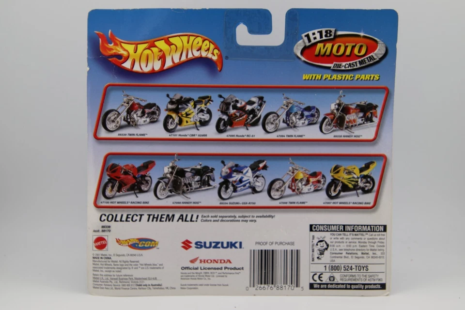 Modelo 1:18 de Handy Hog motocicleta de 6 cilindros hecha a medida por Mattel Hot Wheels Foto 3 de 3