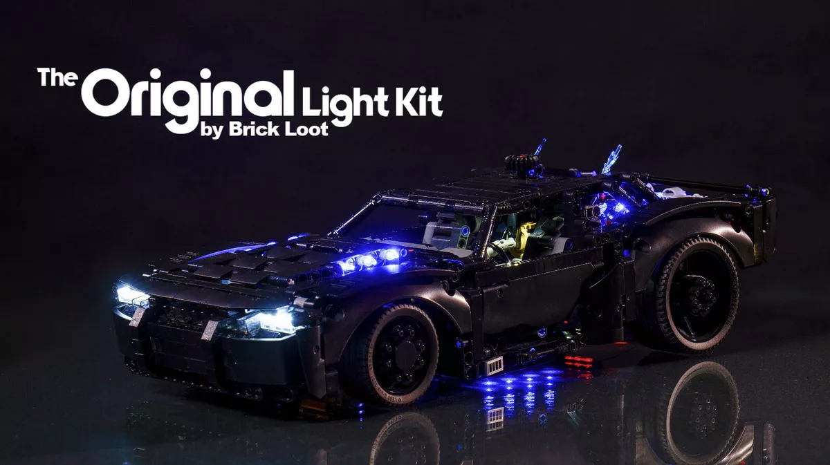 Brick Loot LED Lighting Kit fits LEGO Technic THE BATMAN - BATMOBILE set  42127