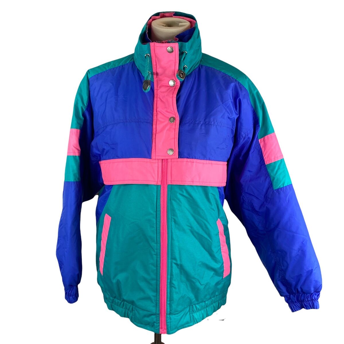 VTG Current Seen 80s 90s Color Block Jacket Size M | eBay VTG Current Seen 80s 90s Color Block Jacket Size M | eBay