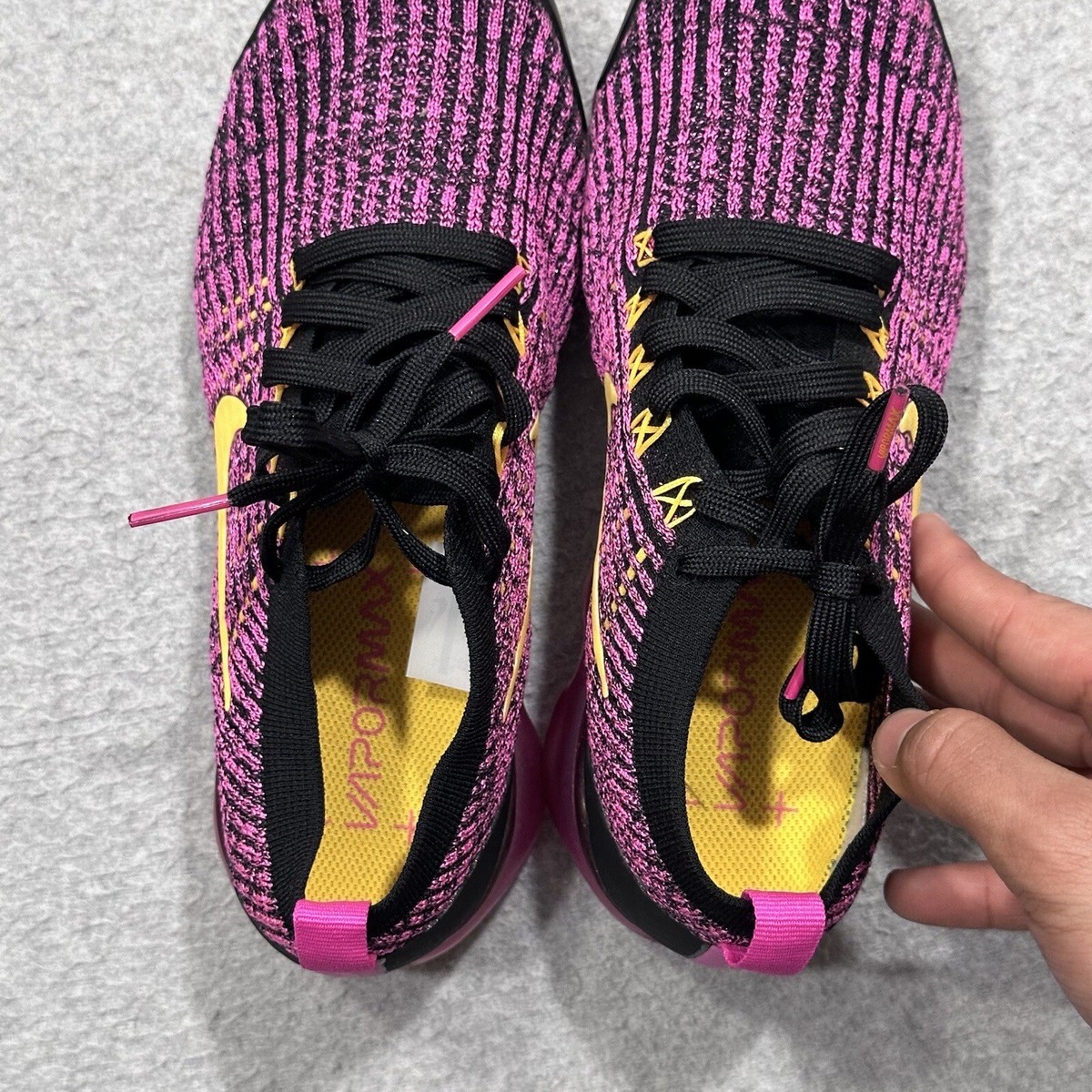 Nike Air Vapormax Womens Flyknit 3 Laser Fuchsia Orange Size