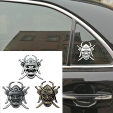 Metal Japanese Warrior Emblem Car Fender Side Rear Trunk Badge Universal Sticker