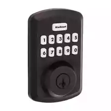 Kwikset Powerbolt 250 10-Button Keypad Venetian Bronze Electronic Deadbolt Lock