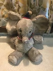Vintage Character Novelty Co 1940 Dumbo Elephant Plush Stuffed Animal Paper Tag