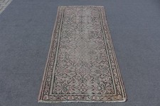 3,2x6,7 ft Accent Vintage Turkish Rug, Gray O...