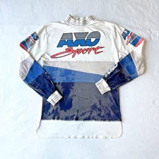 Vintage AXO Sport Motocross Jersey White Size S Superaxo Made In USA