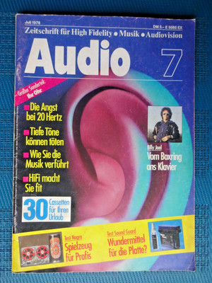 AUDIO 7/78,NAGRA IV-S,OUTSIDER SUBWOOFER,CRAFT AC 300 II,TEST SOUND GUARD,JBL 80