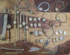 LOT OF VINTAGE LADIES WATCHES FOR REPAIRS, PARTS BULOVA, ELGIN, SEIKO, LEGANT