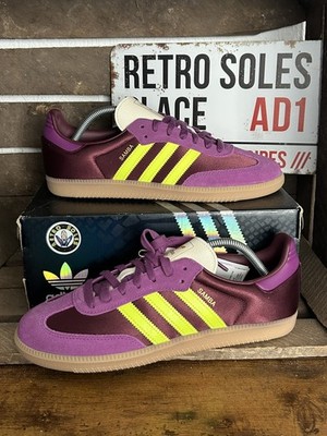 adidas Originals  Samba OG W Maroon / Slime Yellow UK Größe 8,5 2025