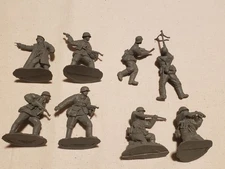8 Conte Collectables WW2 German SS Troops Infantry D-DAY Figures 54mm 1/32 Scale