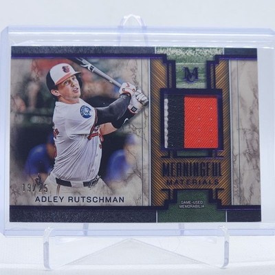 2025 Topps Meaningful Materials Adley Rutschman 3 color Game Used Patch #d /25