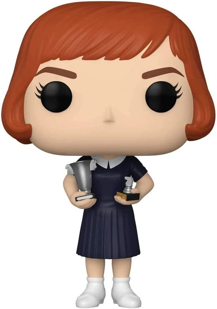 Funko Pop The Queen's Gambit 121 Beth Harmon avec trophées en vinyle