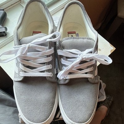 VANS Skate Chukka Low Sidestripe Men's Low Top Suede Sneakers Gray/White