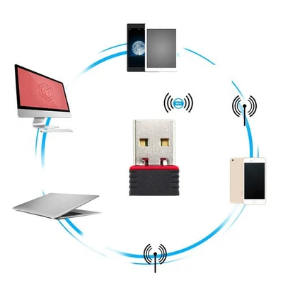 SANS MARQUE Realtek Mini USB Wireless 802.11B/G/N LAN Card WiFi Network Adaptateur RTL8188
