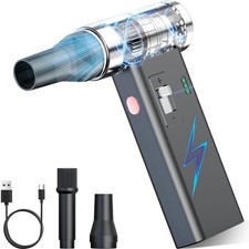 Mini Ultra-Slim Electric Compressed Air Duster 150,000RPM Super Power, Black