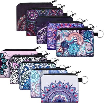 Boao 10 Pieces Small Change Purse Bulk Coin Purse Mini Pouches Wallet Bag with Z