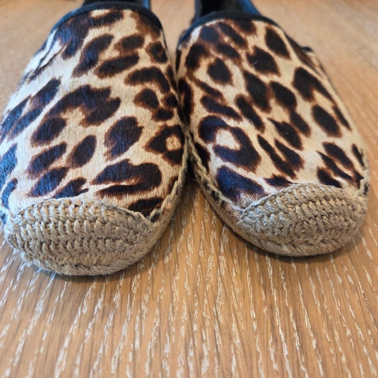 Tory Burch Leopard Print Pony Style Espadrilles Women's Flats Slip On 8 thumbnail 4