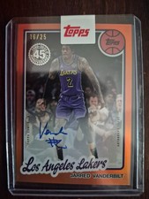 2025-2026 Topps Basketball Jarred Vanderbilt Orange Refractor Autograph Auto