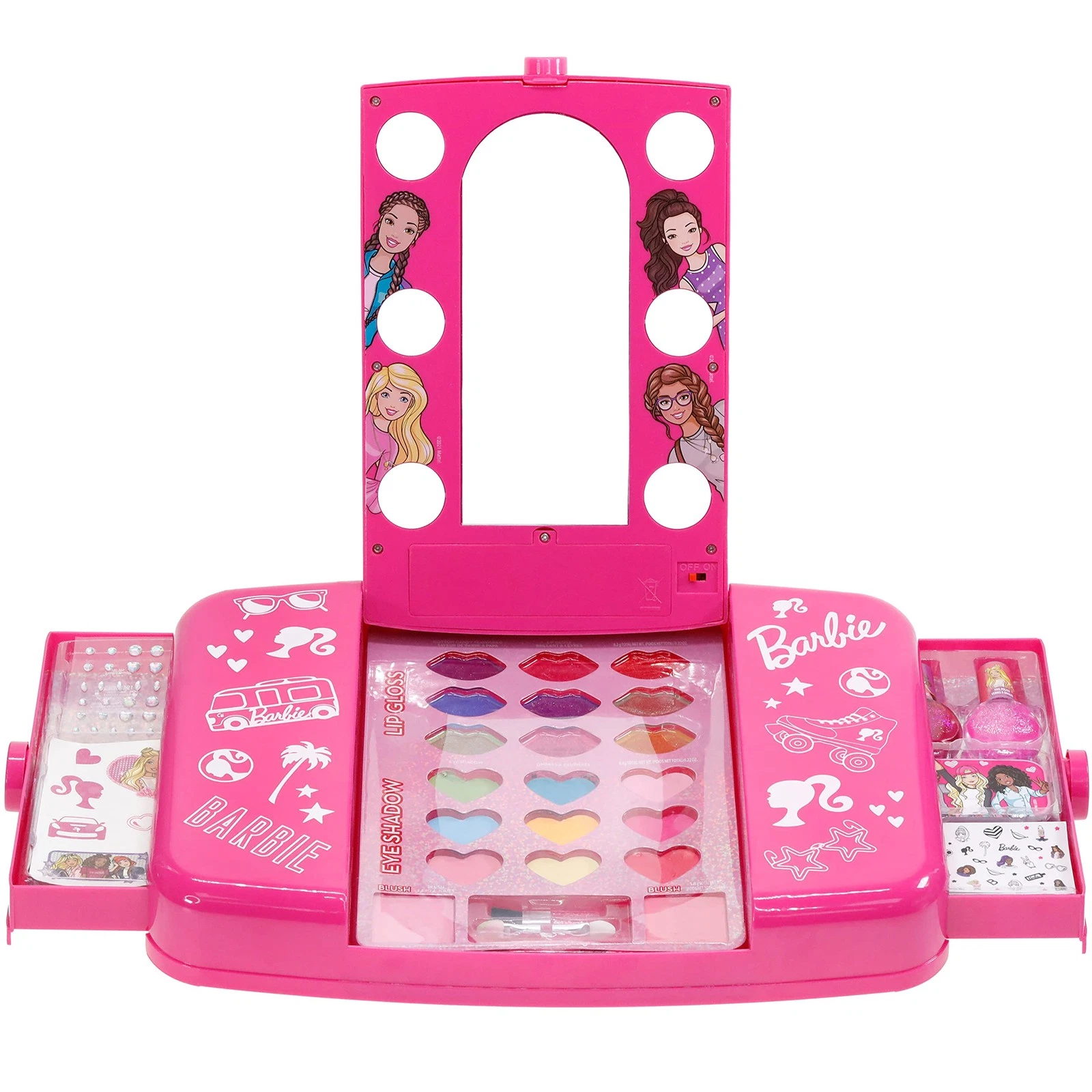 Barbie Vanity Set with Light-Up Mirror & Accessories for Ages 3+ Townley Girl