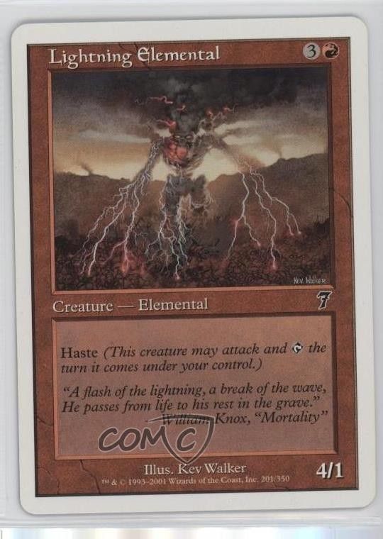 Lightning Elemental Magic: 7th Edition #201 2001