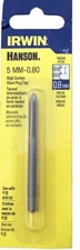 Irwin Hanson 8322 5mm-0.80 High Carbon Steel Plug Tap USA Made