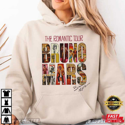 Bruno1 Mars The Romantic Tour Multicolor Graphic Hoodie | eBay