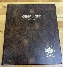 Uni Safe Canada 5 Cents 1922 - Date Album w/81 Nickels