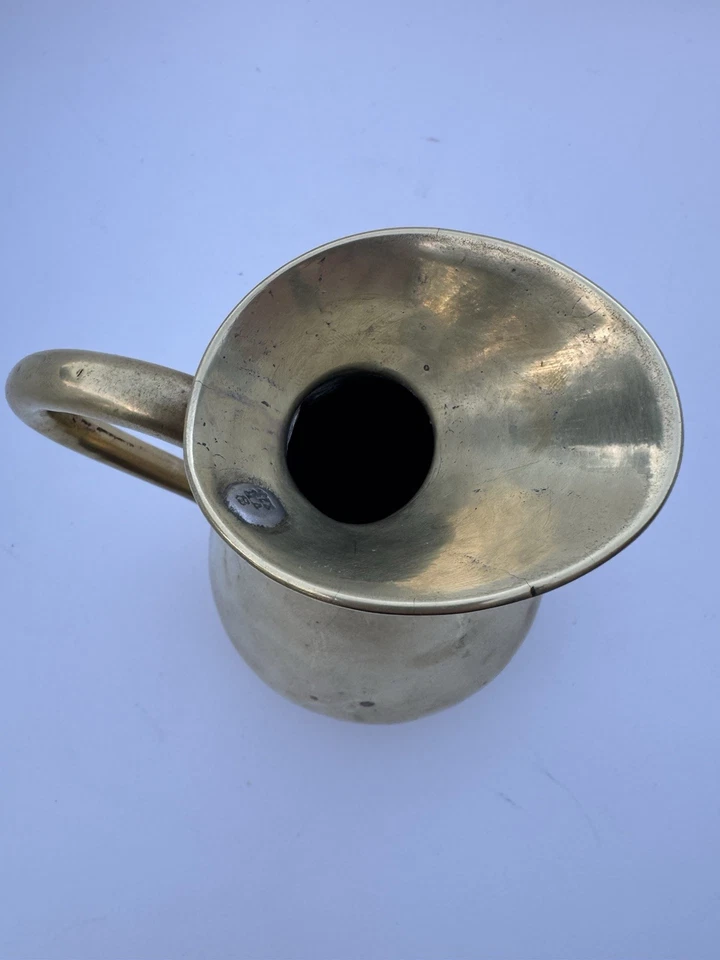 Antique Brass 1 Pint Pub Measure Jug Tavern Ale Beer Collectable Vintage - Image 3 of 4
