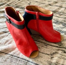 Women 6.5US Mm6 Maison Margiela Wedge Sole Open Toe Boots Women Boots Original C