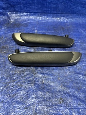 2001-2006 BMW E46 M3 COUPE REAR LEFT & RIGHT LEATHER ARMREST SET OF 2