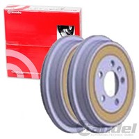 2X Brembo Bremstrommeln Hinten Passend FÜR Audi A2 Seat Cordoba Ibiza Skoda