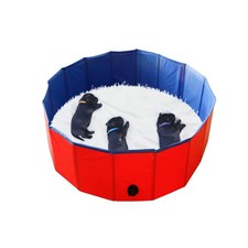 Foldable Dog Bath Pool - Portable Whelping Box for Puppies 32" Dia.x12" H 80...