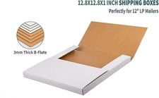 Vinyl Record LP Shipping Mailer Boxes Perfect for 12.5x12.5x2'' 50 Pack
