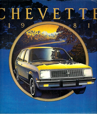 Chevrolet Chevette 1981 USA Markt Verkaufsprospekt Roller Coupe Schrägheck Limousine