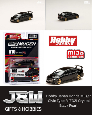 #ad Hobby Japan Honda Mugen Civic Type R FD2 Crystal Black Pearl 1 64 $19.99