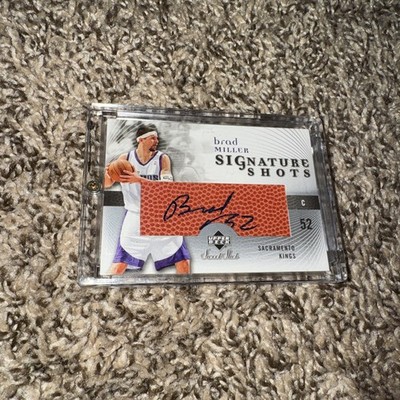 Brad Miller 2005-06 UD Sweet Shot Ball Skin Authentic Autograph!Kings C Auto-v2