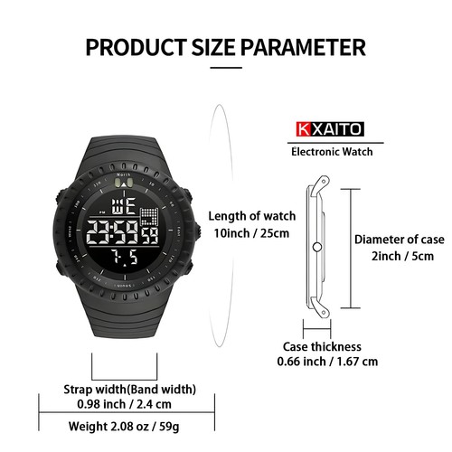 KXAITO Men's Watches Sports Outdoor Waterproof Military Watch Date Multi Func... - Picture 5 of 7