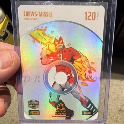 Bo Jackson Battle Arena Crews-Missle First Edition Rookie Holo Fire FT-65 120 P…