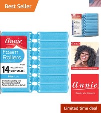 Small Foam Hair Rollers for Tight Curls   5/8 Inch No Pins Required, 14 Count